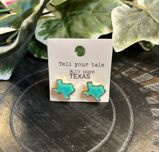 Turquoise Texas Studs